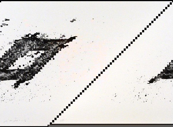 Sam Francis (1923-1994) American: UNTITLED (L.180; SF.200), 1975, lithograph, signed in pencil, from the numbered edition 30, sheet 22 ¼ x 30", printed by George Page, published by Litho Shop, a few soft handling creases mainly visib