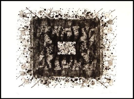 Sam Francis (1923-1994) American: UNTITLED (L.202; SF.210), 1976, two-color lithograph, signed in pencil, from the numbered edition 30, sheet 22 x 30", printed by George Page, published by Litho Shop, a printer's crease upper right sh