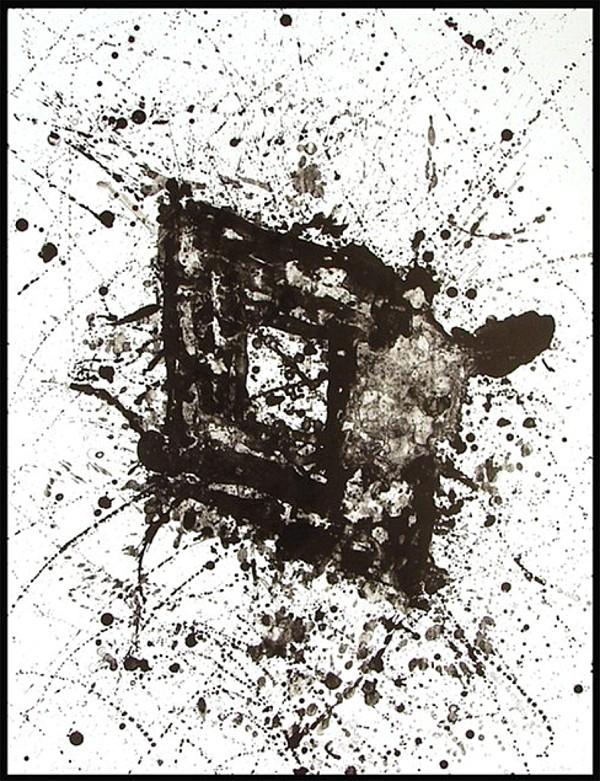 Sam Francis (1923-1994) American: UNTITLED (L.211; SF.238), 1976, two-color lithograph, signed in pencil, from the numbered edition 30, sheet 35 x 27", printed by George Page, published by Litho Shop, a few soft handling creases mainl