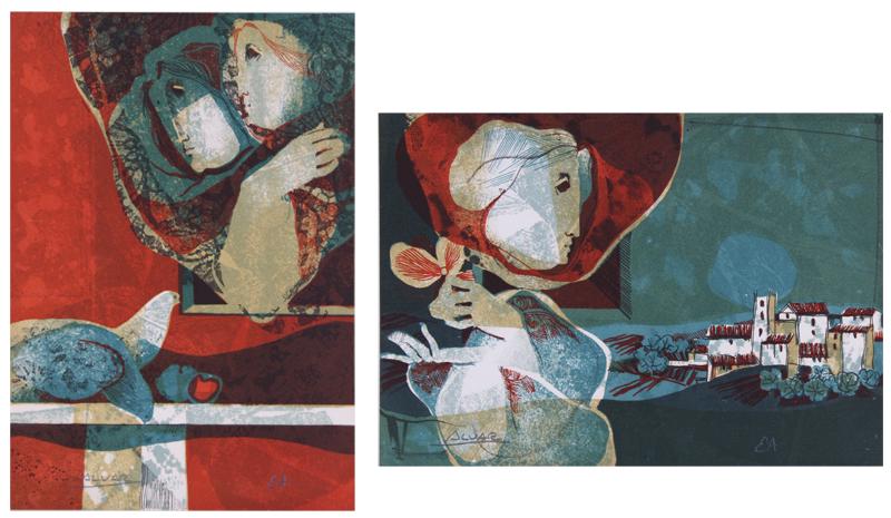 Sunol Alvar  (b. 1935) Spanish  (two) (1 of 5)