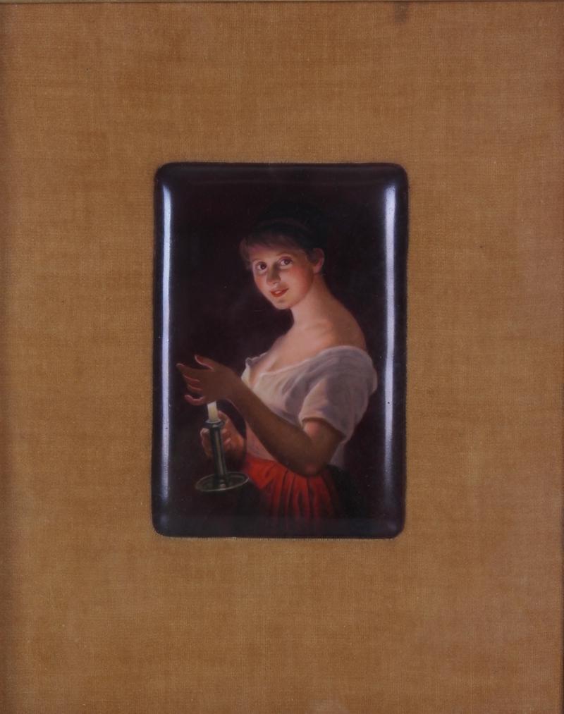19 th  Century Painted Portrait Miniature (1 of 3)