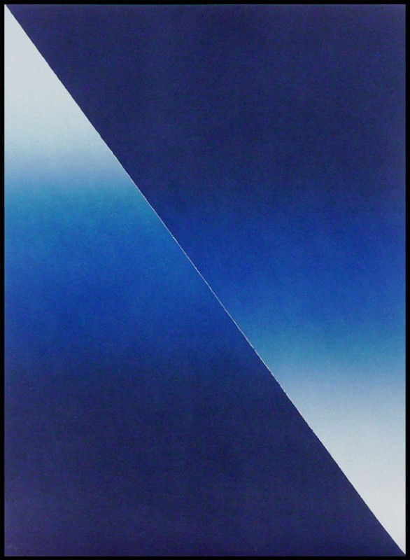 Larry Bell: Artist: Larry Bell Birthdate: (b. 1939) American BARCELONA #4, 1988, color lithograph, signed in pencil, from the numbered editions 75, sheet 30 x 22".