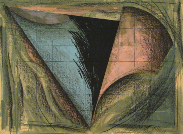 Laddie John Dill: Artist: Laddie John Dill Birthdate: (b. 1943) American ARIAL LANDSCAPE #2; 1988, color lithograph, signed in pencil, from the numbered edition 10 hors commerce, aside from the numbered edition 75, she