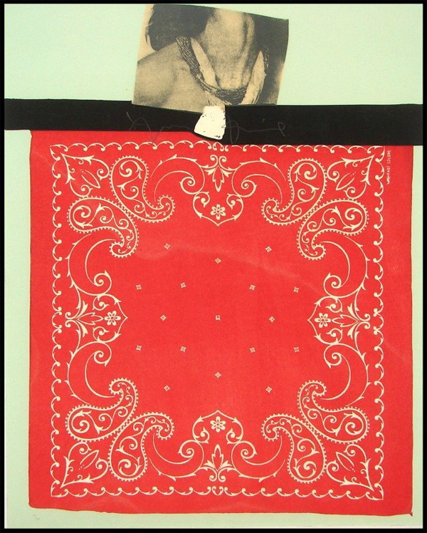 Jim Dine: Artist: Jim Dine Birthdate: (b. 1935) American THROAT from 11 Pop Artist, Volume #2, 1965, color screenprint, signed in pencil, from the numbered edition 200, sheet 30 x 24", mild cockling, minor disc