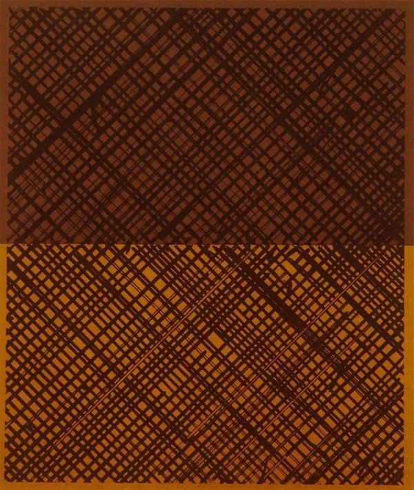 Ed Moses: Artist: Ed Moses Birthdate: (b. 1926) American DOUBLE TRAC I, 1988, color lithograph, signed in pencil, from the numbered edition 50, image 12 ½ x 10 ½", sheet 30 x 22", two unobtrusive soft handlin