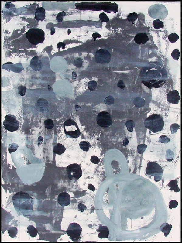 Tom Savage (b. 1953) American: UNTITLED, 2009, acrylic, graphite and charcoal on paper, signed and dated on verso, initialed and dated lower right, 50¼ x 38", in studio condition as received from the artist. Artist: Tom Savage (b.