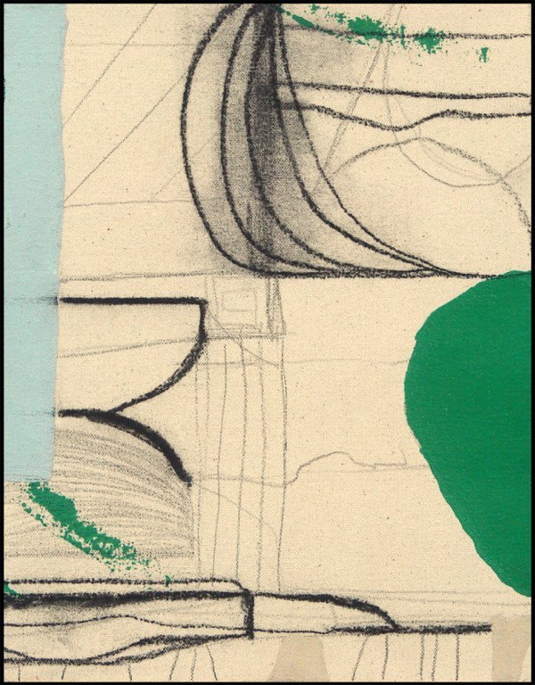 Tom Savage (b. 1953) American: UNTITLED, 1996, acrylic, graphite and charcoal on canvas, signed and dated on verso, 14 ¼ x 11 ¼", in studio condition as received from the artist. Artist: Tom Savage (b. 1953) American