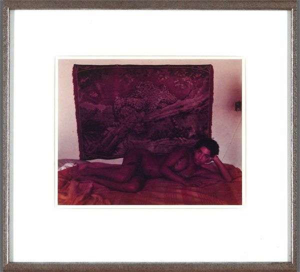 Joel Meyerowitz (b. 1938) American: JUSTINE, PROVENCETOWN, 1977, Ektacolor print, signed and dated on verso and dedicated, from the numbered edition, image 7 ¾ x 9 ½", full margins, framed with glass, mild toning, otherwise in good co