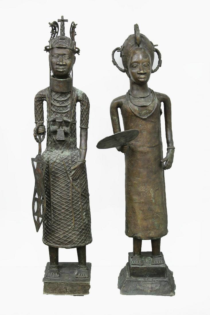 Benin African Bronzes  (two) (1 of 9)