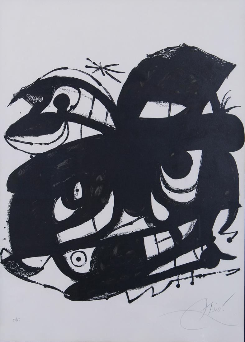 Attributed to:  Joan Miro  (1893-1983) Spanish (1 of 4)