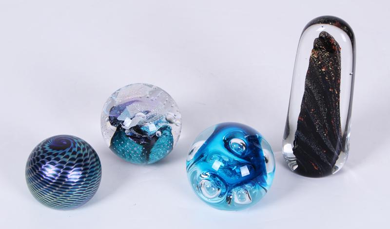 Glass Paperweights  (four) (1 of 9)