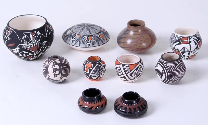 Acoma Pottery  (ten) (1 of 5)