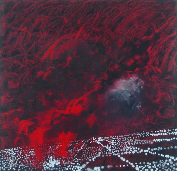 Peter Alexander (b. 1939) Californian (five): LOCUS, 1992, five (of the same) color lithographs on black paper, all signed in pencil, from the numbered editions 100, sheets 30 x 31". (5)