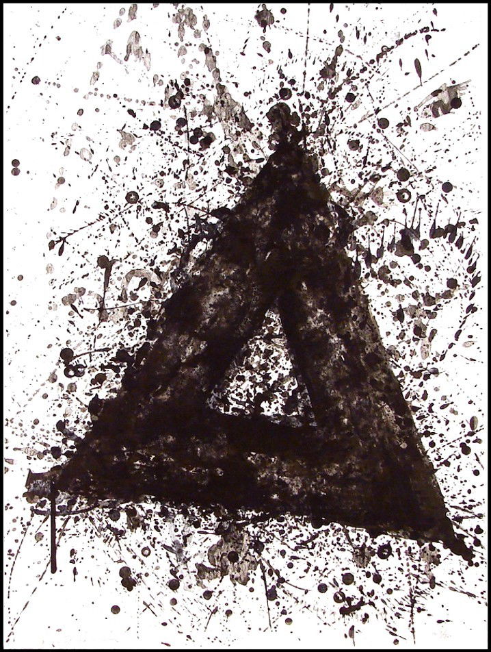 Sam Francis (1923-1994) American: UNTITLED (L.205; SF.213), 1976, four-color lithograph, signed in pencil, from the numbered edition 30, sheet 30 ¼ x 22", printed by George Page, published by The Litho Shop, a few soft handling creas