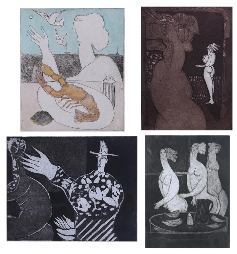 Alberto Cavazos  (b. 1939) Mexico  (four) (1 of 5)