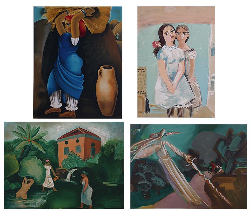 Nachum Gutman  (1898-1980) Israeli  (four) (1 of 6)