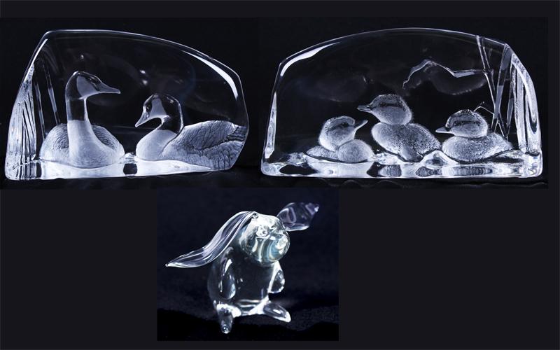 Mats Jonasson  (b. 1945) Sweden (2) &  Frabrel Studio  (three) (1 of 11)