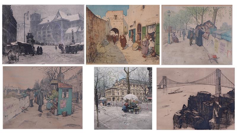 Luigi Kasimir  (1881-1962) Austria, TF Simon & others  (six) (1 of 7)