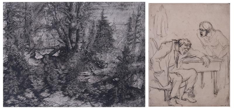 Mark Leithauser  (b. 1950) Michigan   &  Albert Sterner  (1863-1946) British American (1 of 7)