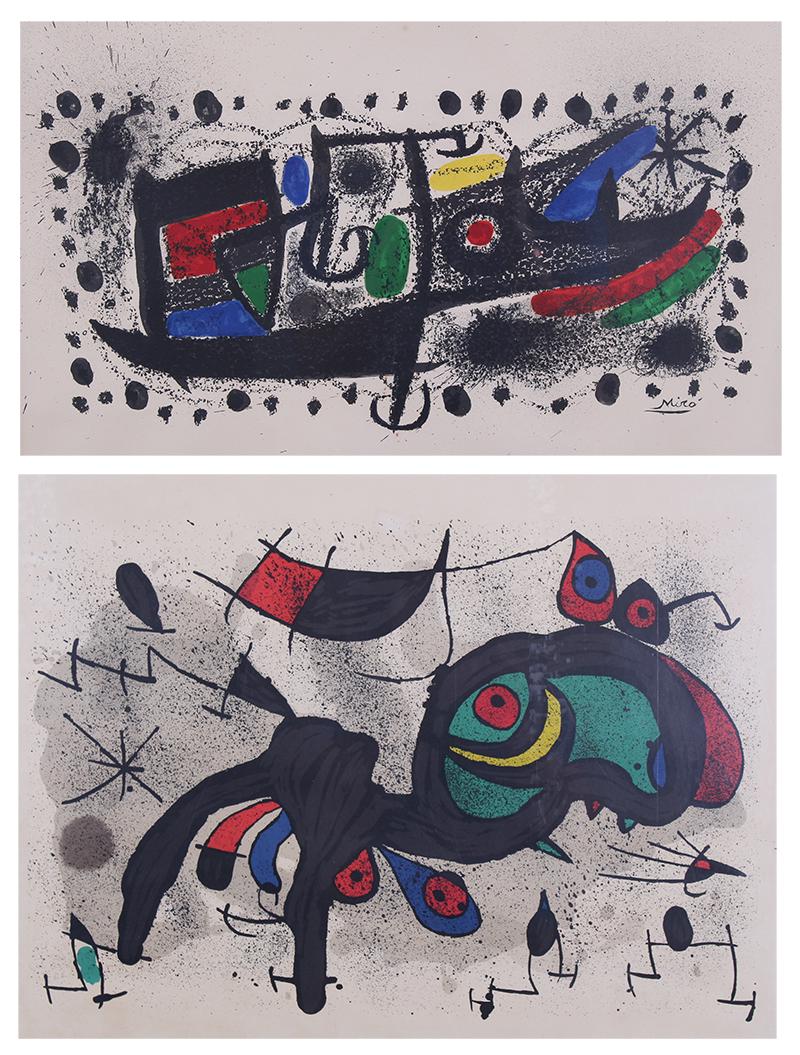 Joan Miro  (1893-1983) Spanish  (two) (1 of 3)