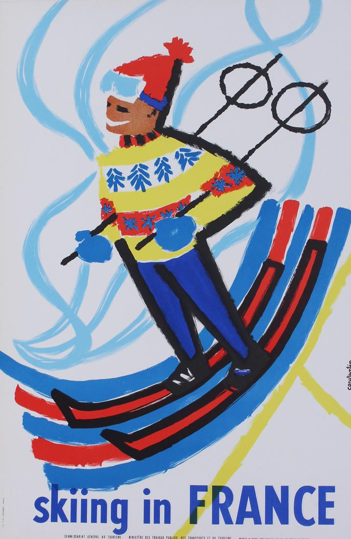 Vintage Travel Poster  by Constantin (Mid-Century) European (1 of 4)