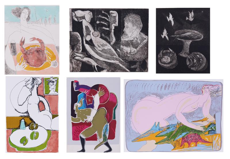 Alberto Cavazos  (b. 1939) Mexico  (six) (1 of 8)