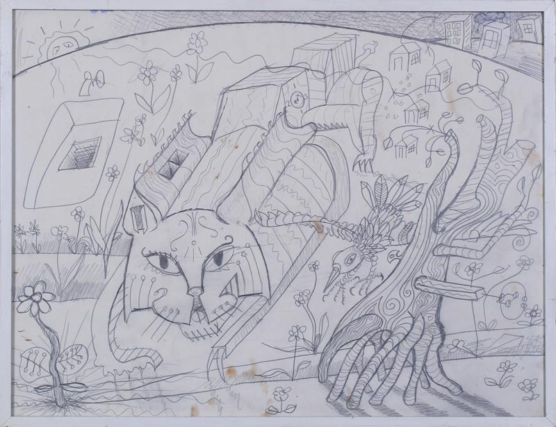 Sandra Drinning  (20 th  Century) Los Angeles Muralist (1 of 3)