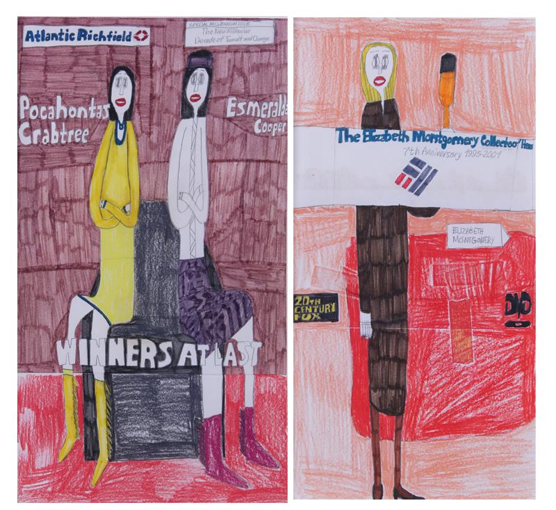 Leon Fuller  (b. 1969) American Outsider artist  (two) (1 of 5)