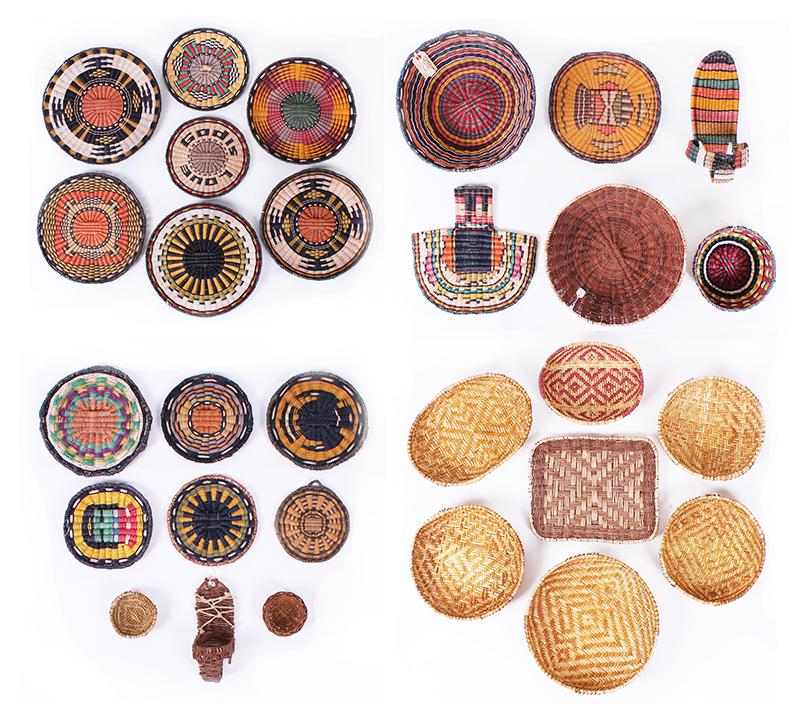 A group of Hopi wicker or plaited basketry  (twenty-nine) (1 of 5)