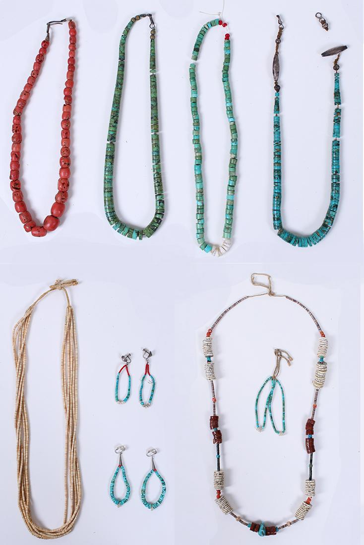 A Group of Southwest bead jewelry  (nine) (1 of 4)