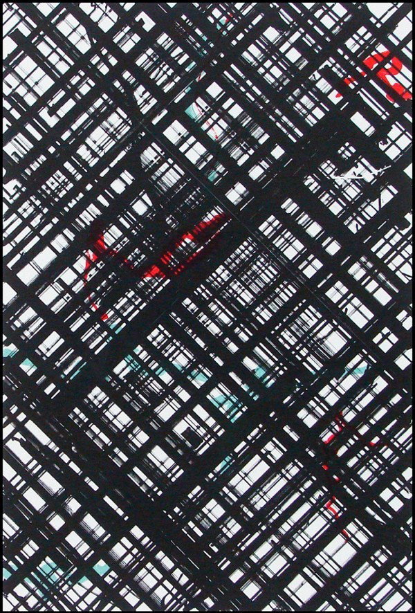 Ed Moses (b. 1926) Californian: UNTITLED 2, color lithograph, signed in pencil, from the numbered edition 25, sheet 33 x 25 ¼", toning at sheet edges, otherwise in good condition.