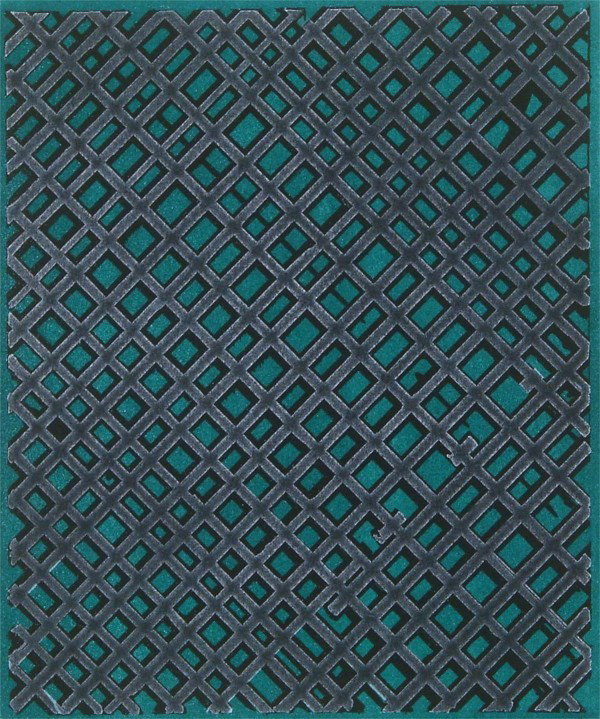 Ed Moses (b. 1926) Californian: AFIF #1, 1988, color etching, signed in pencil, from the numbered edition 50, image 12 ½ x 10 ½", sheet 30 x 22", tiny discoloration speckle upper left margin, otherwise in good condition.