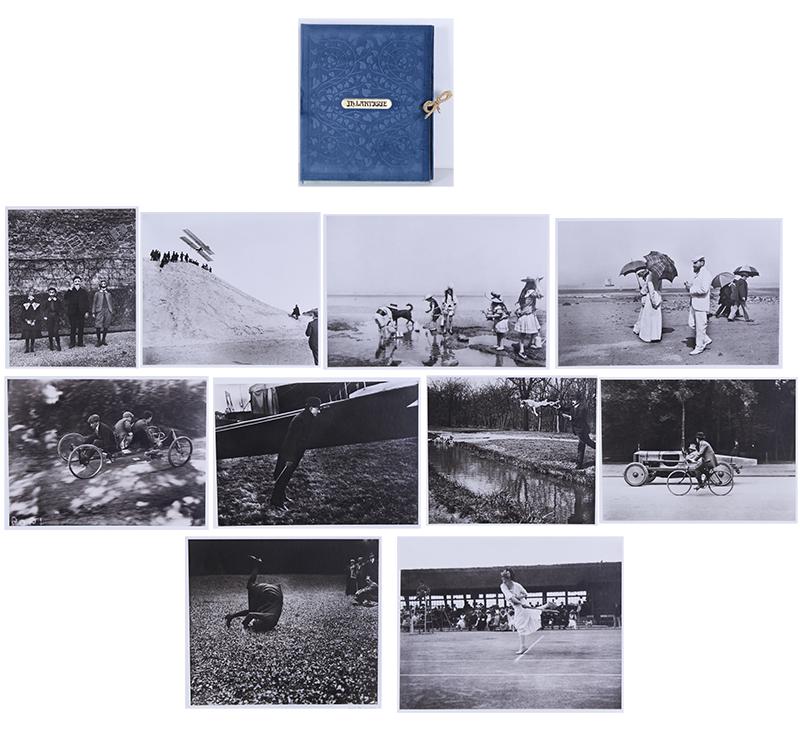 Jacques H. Lartique (1894-1986) French: TIME LIFE Portfolio, 1978, ten mounted gelatin silver prints originally taken between 1903-1916, each numbered 852/5000 U.S. in pencil, signed by the photographer and numbered 852 in ink on interior p