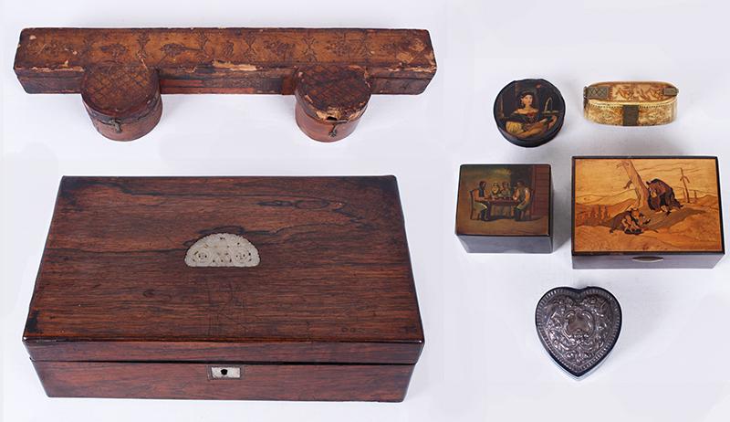 Decorative Wood Boxes  (19 th / 20 th  Century)   (seven) (1 of 12)