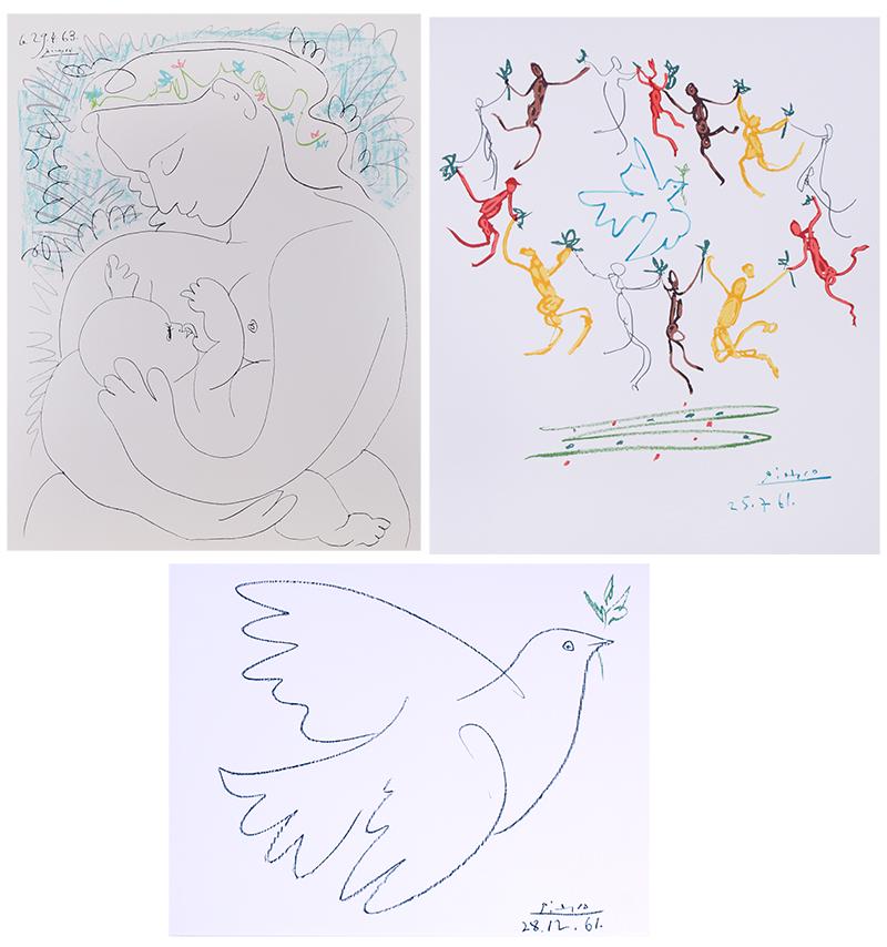 after  Pablo Picasso  (1881-1973) Spanish  (three) (1 of 5)