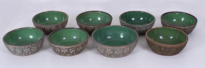 Red Wing Brushware Pottery  (eight) (1 of 4)