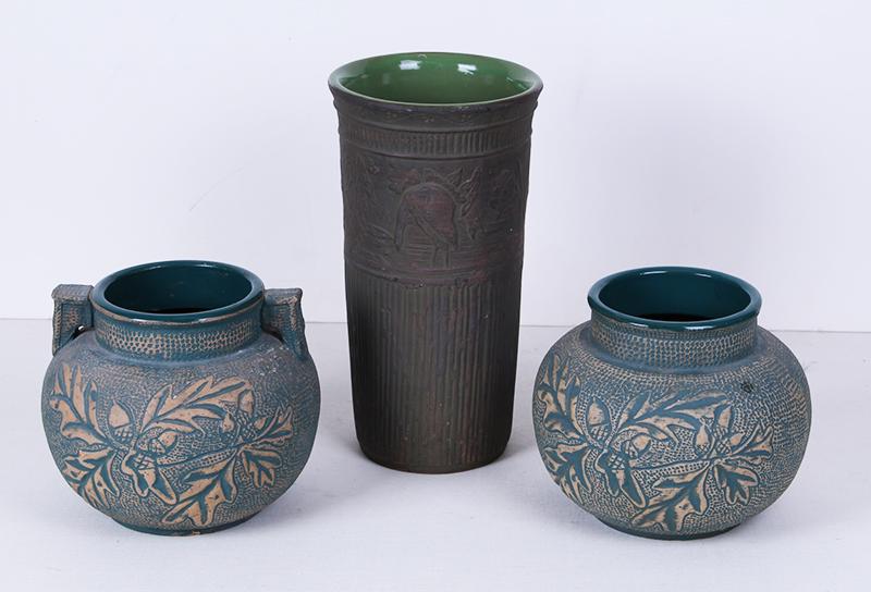 Red Wing Brushware Pottery  (three) (1 of 5)