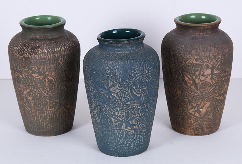 Red Wing Brushware Pottery  (three) (1 of 4)