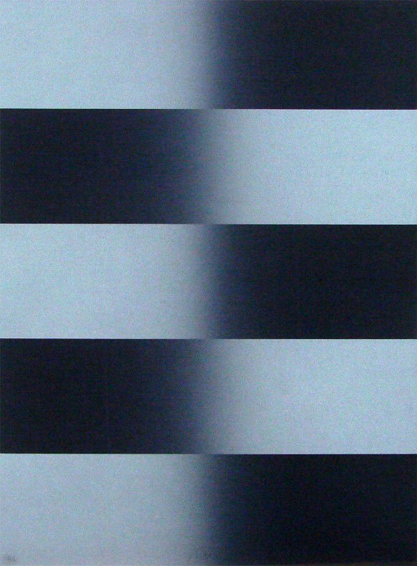 Larry Bell (b. 1939) American: BARCELONA # 7, 1988, color lithograph, signed in pencil, from the numbered edition 75, sheet 30 x 22", minor rub spot at H. C. designation, probably to correct the numbering, otherwise in good conditi