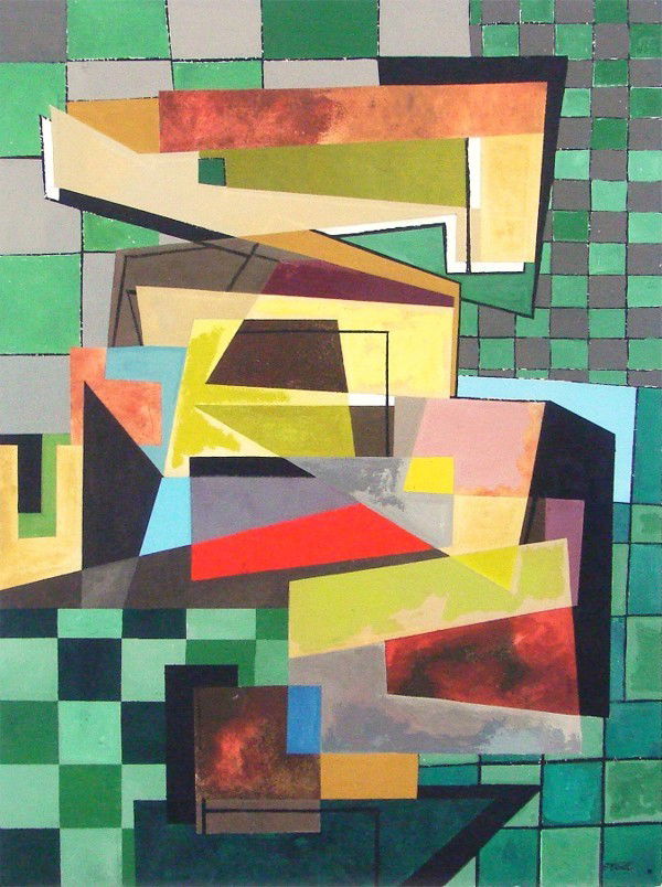 Jules Engel (1909-2003) American: UNTITLED, gouache on paper, signed lower right, 28 ¼ x 21".