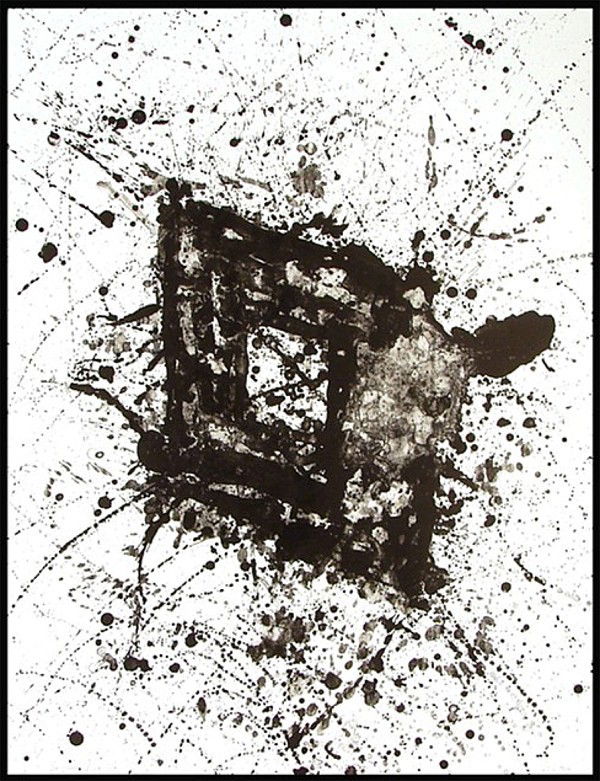 Sam Francis (1923-1994) American: UNTITLED (L.211; SF.238), 1976, two-color lithograph, signed in pencil, from the numbered edition 30, sheet 35 x 27", printed by George Page, published by Litho Shop.