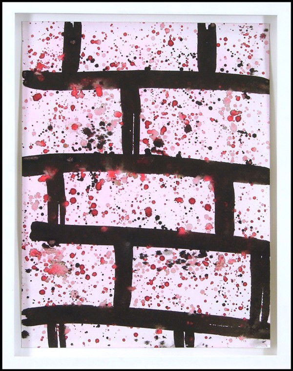 Rebecca Morris (b. 1969) Californian: UNTITLED, 2001, watercolor on paper, 17 x 13", framed.