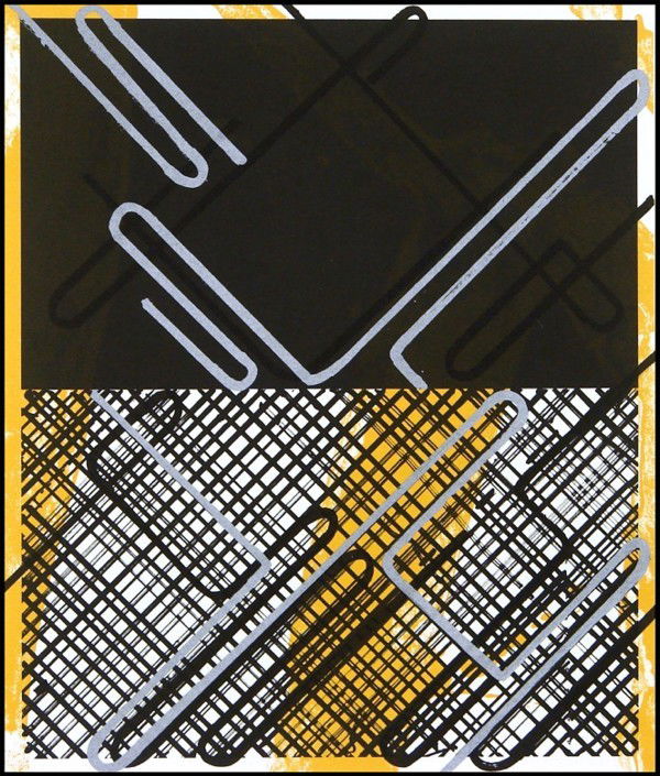 Ed Moses (b. 1926) Californian: SHAGO #2, 1989, color lithograph, signed in pencil, from the numbered edition 25, sheet 30 x 22".