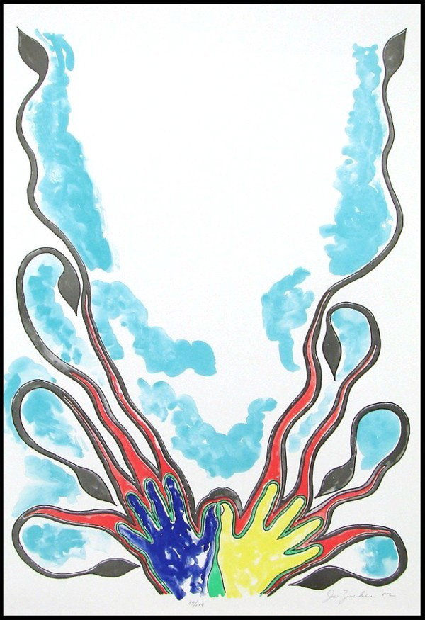 Joe Zucker (b. 1941) American (five): UNTITLED, 1982, five of the same color lithographs, each signed in pencil and from the numbered edition of 100, sheets 32 ¾ x 23", some handling creases, otherwise in good condition. (5)