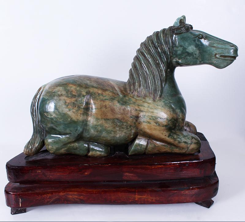 Chinese Jadeite Horse (0039) on Jan 18, 2023 Clark's Fine Art