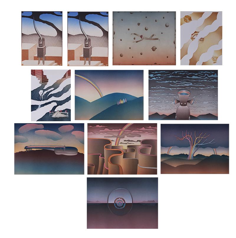 Jean Michel Folon  (1934-2005) Belgium  (twelve) (1 of 14)