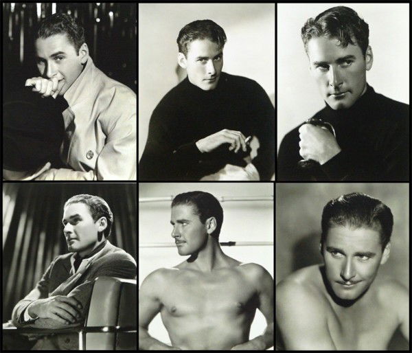 Hollywood Photography: Errol Flynn (thirty-eight): ERROL FLYNN, four by Elmer Fryer, three by Scotty Welbourne, two by Mac Julian, one by Bert Longworth and one by Mickey Marigold, all stamped on verso; Together twenty-two studio stills and one candid