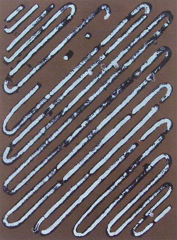 Ed Moses (b. 1926) Californian: CARGOT TRAC, 1988, color lithograph, signed in pencil, from the numbered edition 50, image 18 x 13 ¼", sheet 30 x 22", some smudges and natural toning on verso, otherwise in good condition.