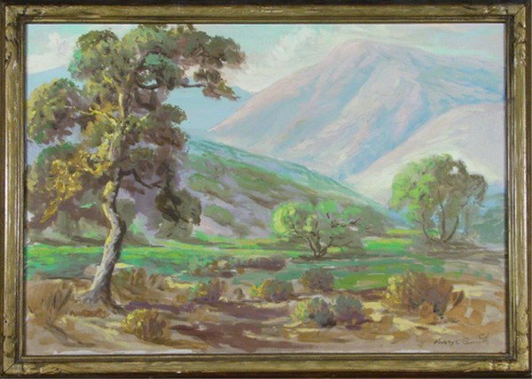 Harry Craig Smith (1882-1957) Californian: LANDSCAPE, oil painting on canvas, signed lower right, 22 x 32", framed.