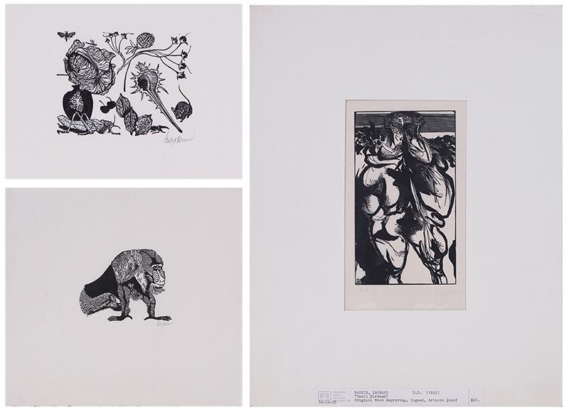 Leonard Baskin  (1922-2000) American  (three) (1 of 16)